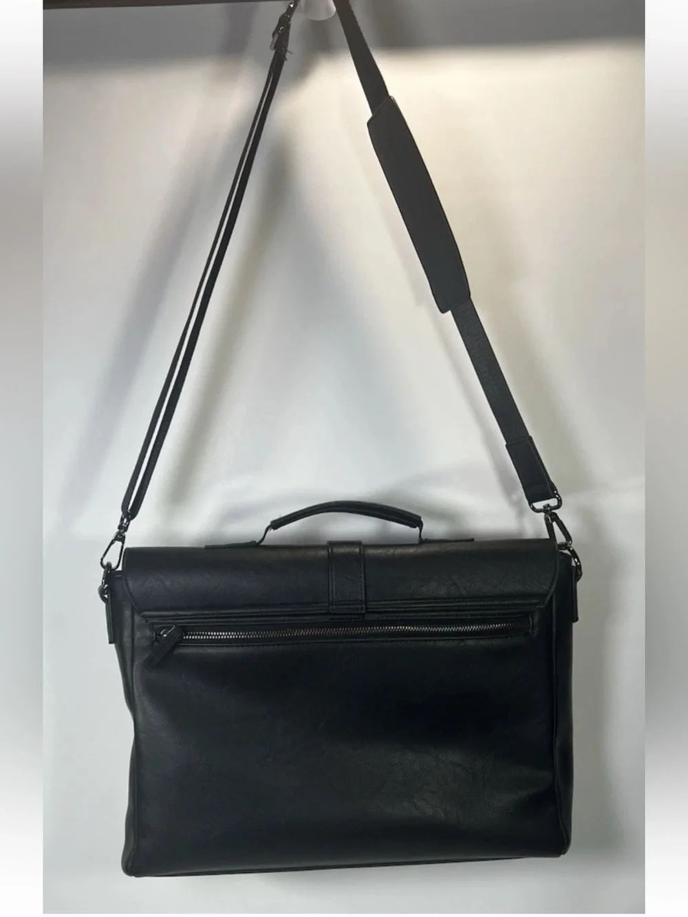 ALDO Black Messenger Bag Men Adjustable Crossbody Strap